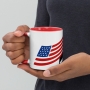 Israel & USA Mug with Color Inside - 2