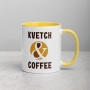 Kvetch & Coffee Jewish Mug with Color Inside - 2
