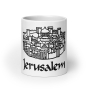 Old City of Jerusalem White Glossy Mug - 9