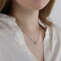 Diamond-Accented Evil Eye 14K White Gold Pendant Necklace - 4