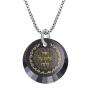 Woman of Valor: Sterling Silver and Cubic Zirconia Necklace Micro-Inscribed with 24K Gold - Proverbs 31:10-31 - 8