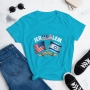 Jerusalem: United We Stand Women's Fashion Fit Israel T-Shirt - 8