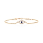 Yaniv Fine Jewelry 18K Gold Evil Eye Bracelet with Diamonds and Sapphire - 5