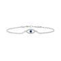Yaniv Fine Jewelry 18K Gold Evil Eye Bracelet with Diamonds and Sapphire - 3
