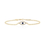 Yaniv Fine Jewelry 18K Gold Evil Eye Bracelet with Diamonds and Sapphire - 1