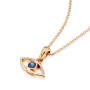 Yaniv Fine Jewelry 18K Gold Evil Eye Pendant with Sapphire  - 7