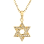 Yaniv Fine Jewelry 18K Gold Star of David Diamond Pendant Necklace - 1