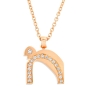 Yaniv Fine Jewelry 18K Gold Modern Chai Pendant with Diamonds - 7