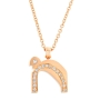 Yaniv Fine Jewelry 18K Gold Modern Chai Pendant with Diamonds - 8
