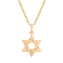 Yaniv Fine Jewelry 18K Gold Star of David Pendant with Diamond  - 6