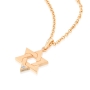 Yaniv Fine Jewelry 18K Gold Star of David Pendant with Diamond  - 7
