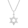 Yaniv Fine Jewelry 18K Gold Star of David Pendant with Diamond  - 4