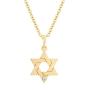 Yaniv Fine Jewelry 18K Gold Star of David Pendant with Diamond  - 2