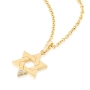 Yaniv Fine Jewelry 18K Gold Star of David Pendant with Diamond  - 3