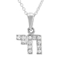 Yaniv Fine Jewelry 18K Gold Double Chai Pendant with Diamonds - 4