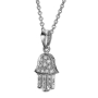 Yaniv Fine Jewelry 18K Gold and Diamond Hamsa Pendant (Choice of Colors) - 6