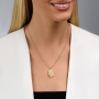 Yaniv Fine Jewelry 18K Gold Elongated Hamsa Pendant with Diamonds - 3