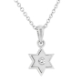 Yaniv Fine Jewelry 18K Gold Double Star of David Diamond Pendant - 4