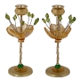 Yair Emanuel and Orna Lalo Yellow and Green Flower Candlesticks  - 2