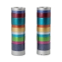 Yair Emanuel Aluminum Cylinder Ring Candlesticks - 6