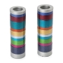 Yair Emanuel Aluminum Cylinder Ring Candlesticks - 5