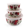 Yair Emanuel Bamboo Pomegranate Food Containers (Set of 3) - 1