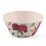 Yair Emanuel Bamboo Cereal Bowl with Pomegranate Design (Set of 6) - 2