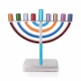 Yair Emanuel Traditional Hanukkah Menorah - Multicolored - 2