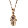 Yaniv Fine Jewelry 18K Gold and Diamond Hamsa Pendant With Red Ruby (Choice of Colors) - 5