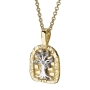 Yaniv Fine Jewelry 18K Gold Canaanite Gate Tree of Life Pendant Necklace with Diamonds - 2
