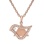 Yaniv Fine Jewelry Diamond-Studded 18K Rose Gold Star of David and Dove of Peace Pendant - 2