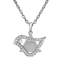 Yaniv Fine Jewelry Diamond-Studded 18K White Gold Star of David and Dove of Peace Pendant - 2