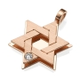 Yaniv Fine Jewelry Large 18K Gold Double Star of David Pendant With Diamond - 2