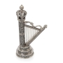 Handcrafted Elaborate Sterling Silver Filigree Harp of David Spicebox - Traditional Yemenite Art - 4