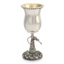 Handcrafted Sterling Silver Filigree Wine Fountain with Klezmer Musicians - Yemenite Traditional Art - 16