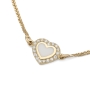 Diamond-Accented Heart 14K Yellow Gold Pendant Necklace - 2