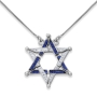 Interlocked Star of David Necklace With Reversibility - 6