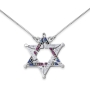 Interlocked Star of David Necklace With Reversibility - 8