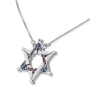 Interlocked Star of David Necklace With Reversibility - 9