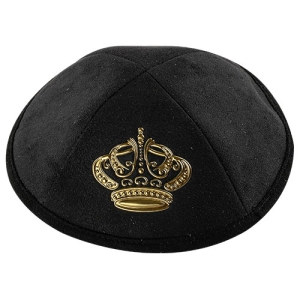 Faux Leather Crown Kippah 