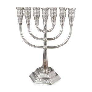 Chic Seven-Branched Jerusalem Temple Menorah