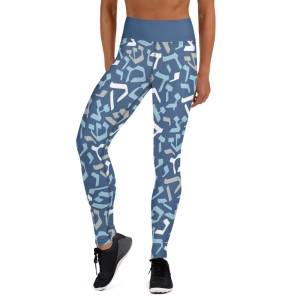 Hebrew Letters Designer Yoga Leggings