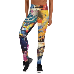 Jerusalem Pop Art Designer Yoga Leggings