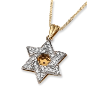 Anbinder Jewelry Diamond-Accented Two-Toned 14K Gold Star of David Pendant