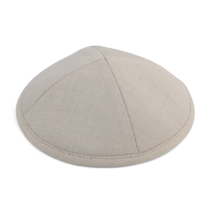 Off White Gabardine Kippah 