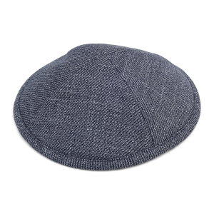 Steel Blue Denim-Style Kippah