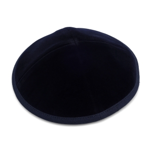 Dark Blue Velvet Kippah