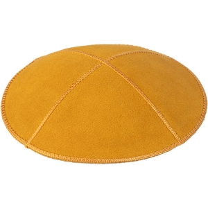 Mustard Yellow Suede Kippah