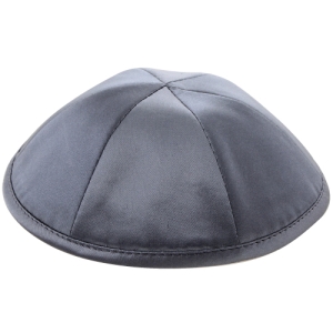 Gray Satin Kippah