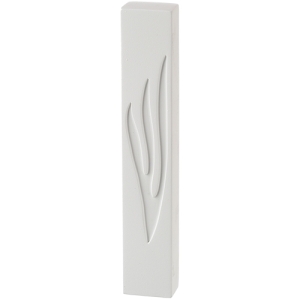 White Slab Outdoor Mezuzah Case